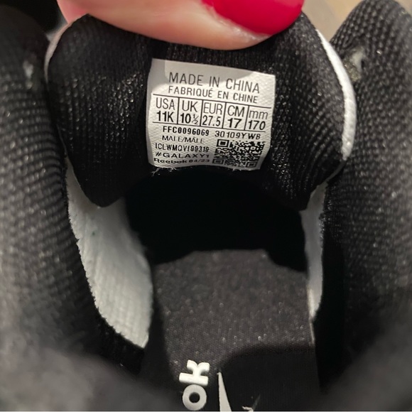 Kids Reebok Galaxy 1 High Top - Size 11K - Picture 4 of 4